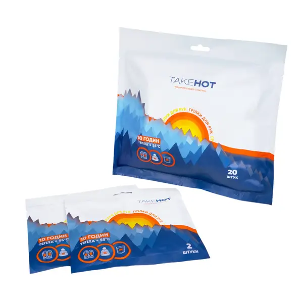 Пак грілок для рук TakeHot (10 пар) купити недорого в Україні, фото 4